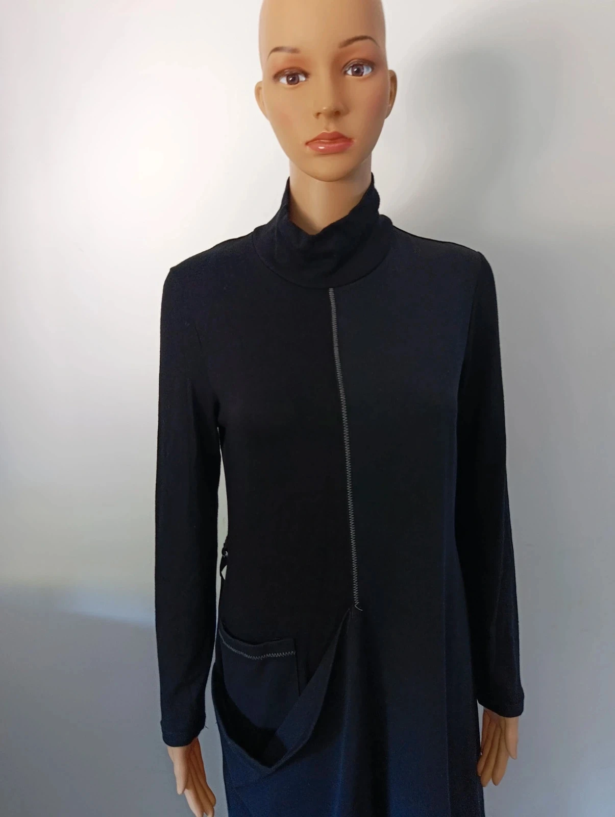 Vestido largo DECA Paris Carla negro – Talla 1 – Fabricado en Francia – photo 3
